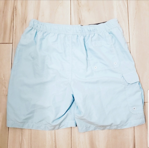 🍉 Merona Light Blue Mens Swim Shorts XL - Picture 2 of 3